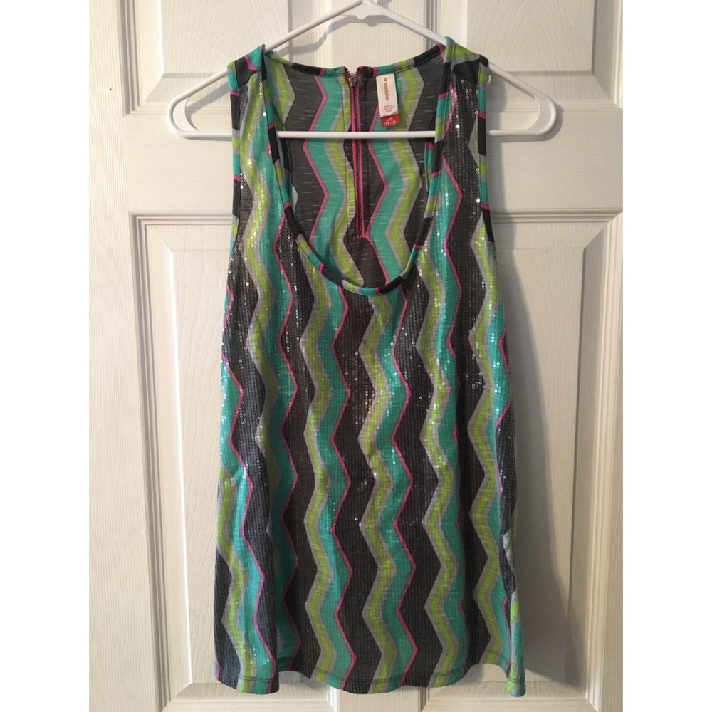 Colorful Sequin Tank Top